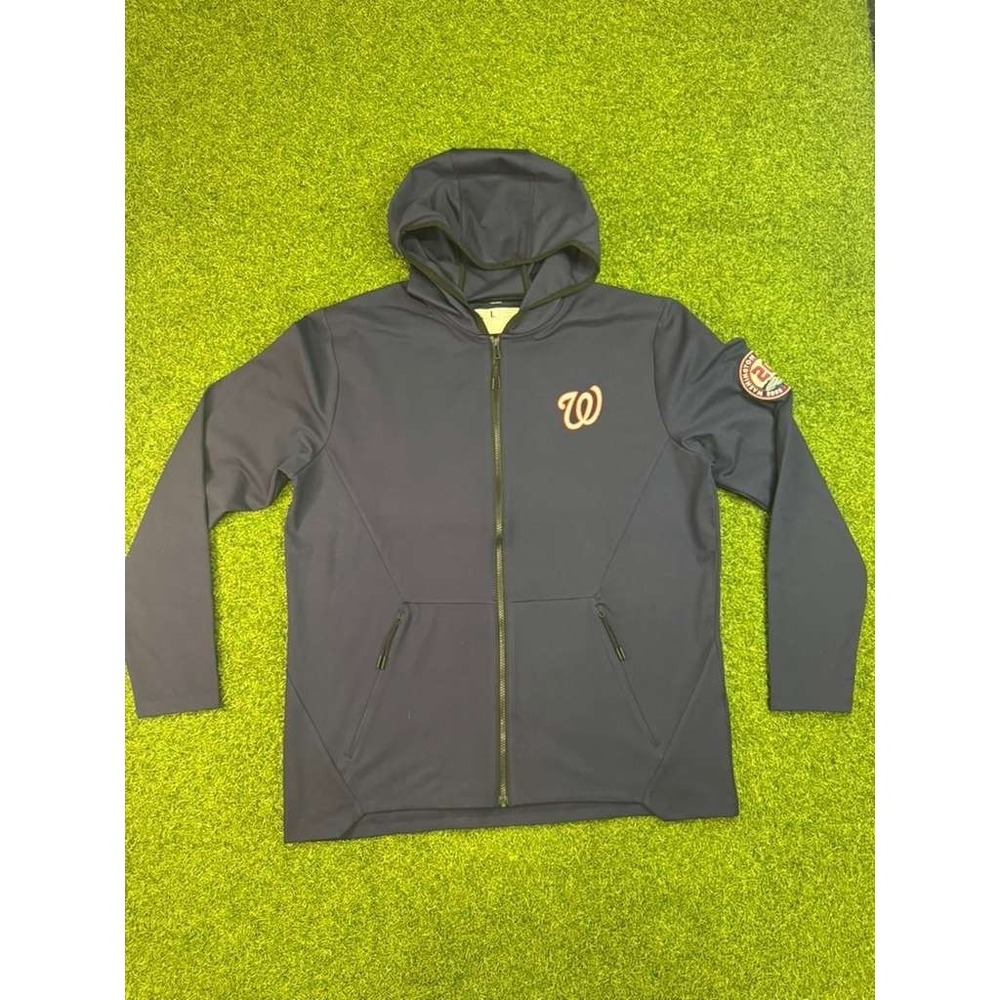 Washington Nationals Jacket Mens Large Navy Blue Columbia Baseball‎ Team MLB